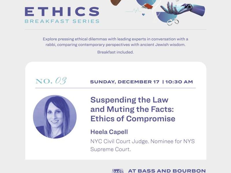 Heela Capell - Suspending the Law and Muting the Facts: Ethics of Compromise